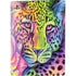 Neon Rainbow Cheetah with Rose by Sheena Pike PS5 Console Skin